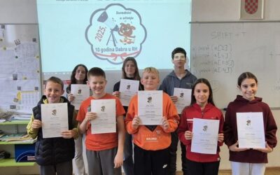 Jubilarno 10. natjecanje Dabar i u našoj školi