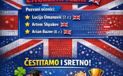 Uspjeh naše učenice na Županijskom natjecanju iz engleskog jezika