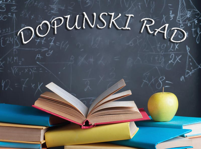 DOPUNSKI RAD – RASPORED