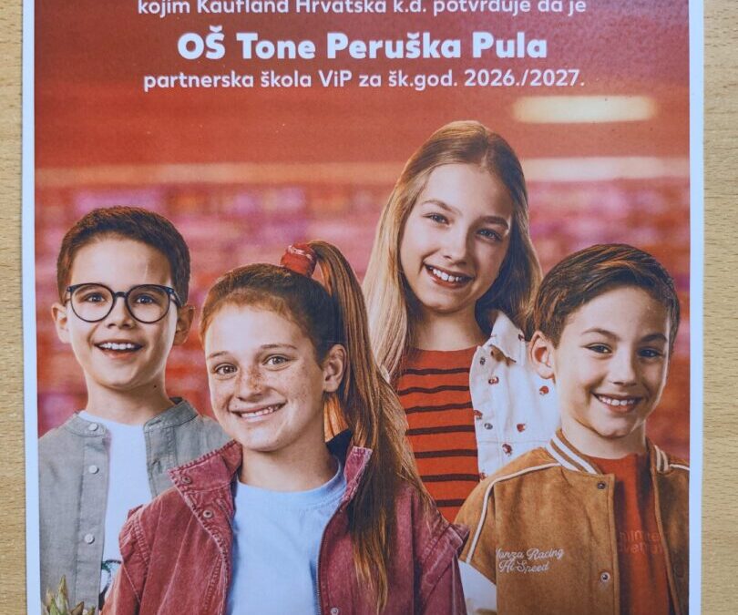 Postali smo partnerska škola projekta “Kaufland škola voća i povrća”!